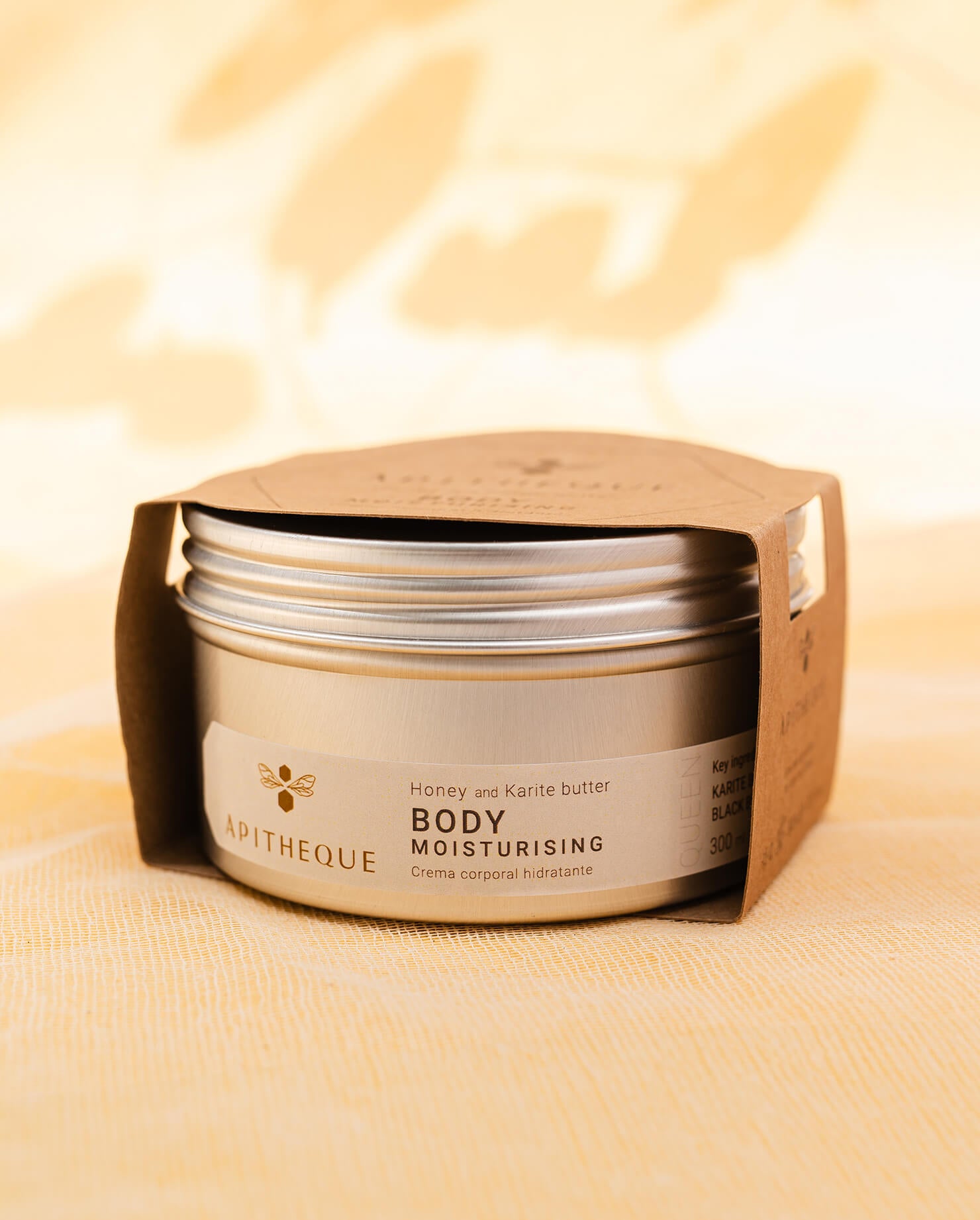 metal krukke med Apitheque Body Cream (300ml)