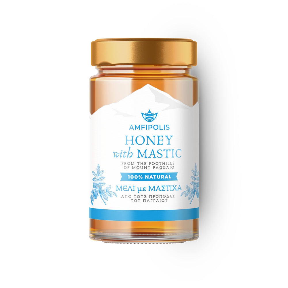 Glas med Amipolis honning med Chios Mastic, Grækenland