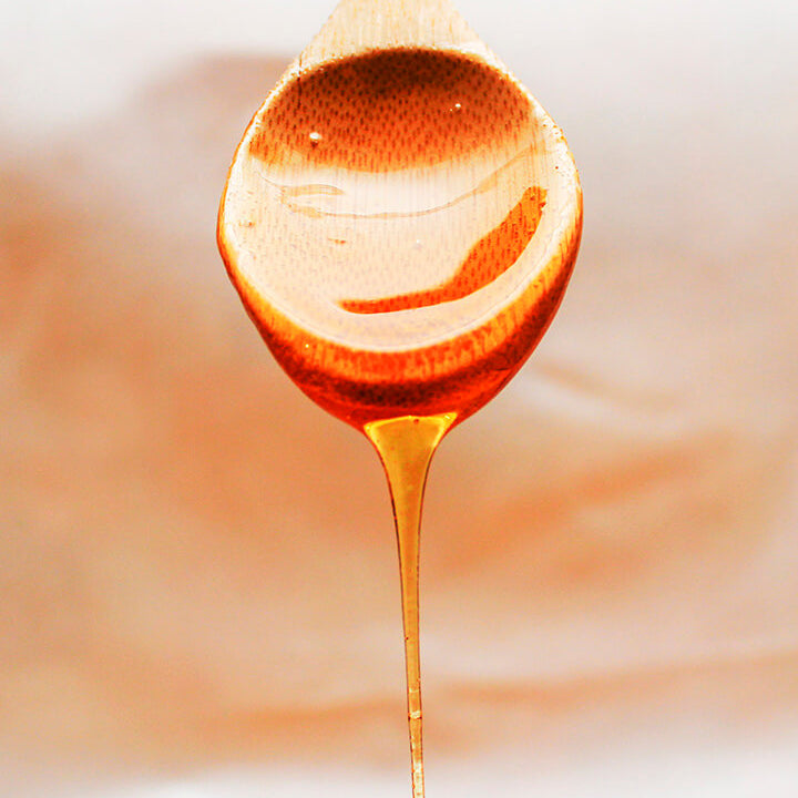 Foto af træske med honning