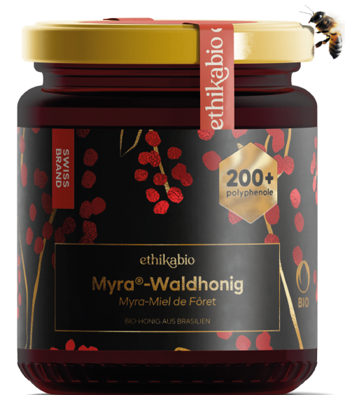 Glas med ethikabio myra skovhonning, Brasilien