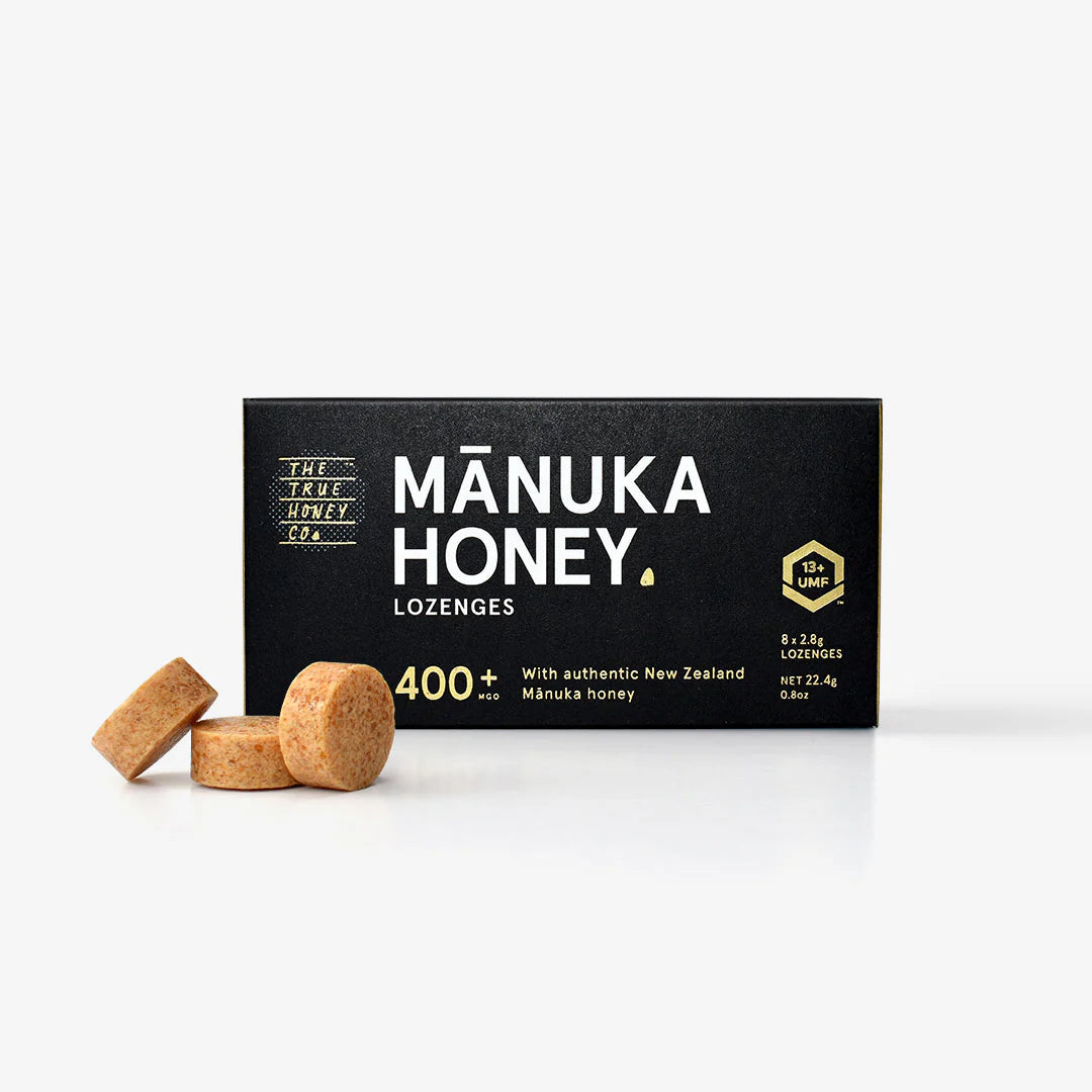 Pakke med Manuka honning pastiller, MGO 400+ fra New Zealand